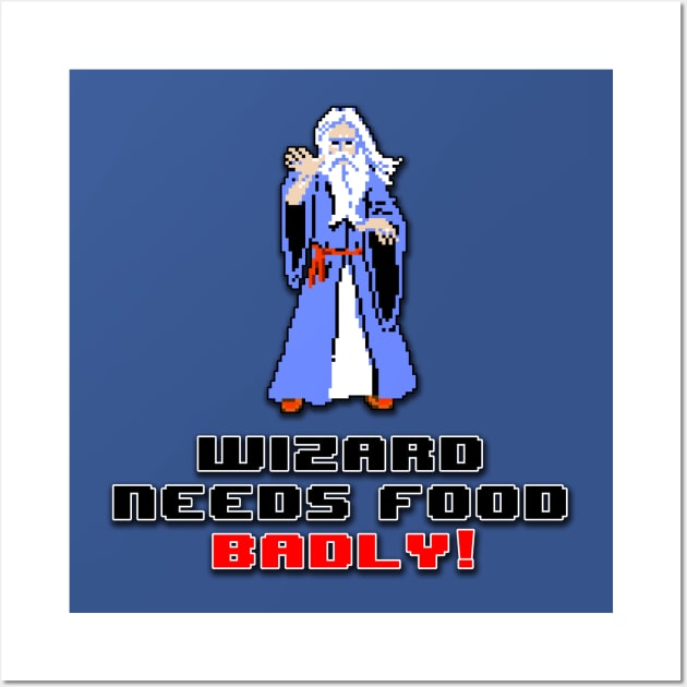 Gauntlet Wizard - Old Wall Art by BigOrangeShirtShop